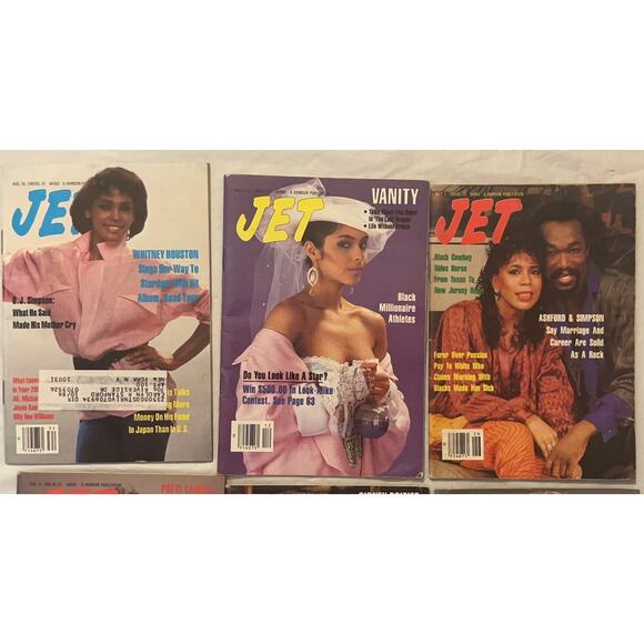 Vintage Jet Magazines Lot (8) 1985 - Poitier, Whitney Houston, Black Millioner - Picture 4 of 6